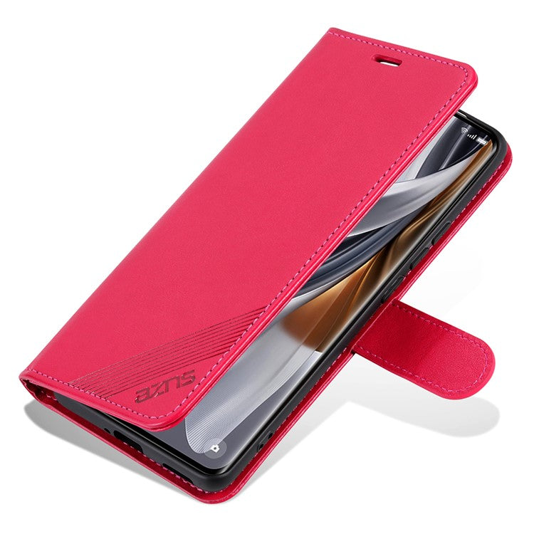 AZNS For vivo X200 Pro mini 5G Case Anti-Scratch PU Leather Stand Wallet Phone Cover - Red