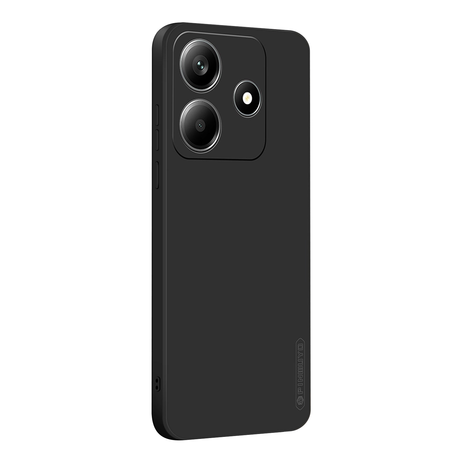 For Xiaomi Redmi Note 14 5G PINWUYO JK Touching Series Liquid Silicone TPU Phone Case - Black