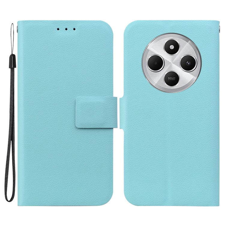 Phone Case For Xiaomi Redmi 14C 4G / 14R 5G / Poco C75 4G Ultra-Thin PU Leather + TPU Phone Cover with Card Slot - Green