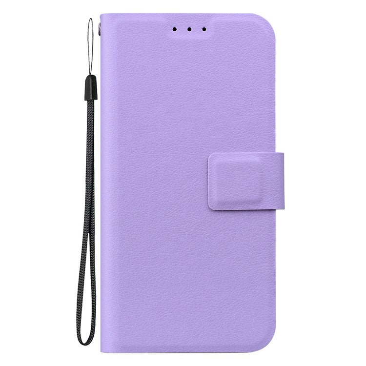 Phone Case For Xiaomi Redmi 14C 4G / 14R 5G / Poco C75 4G Ultra-Thin PU Leather + TPU Phone Cover with Card Slot - Purple