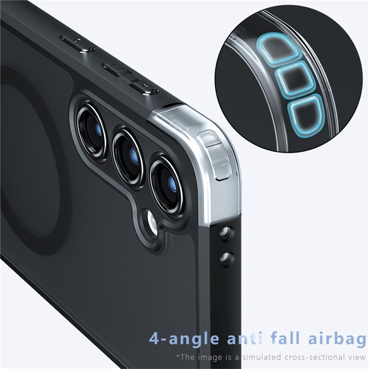 For Samsung Galaxy S24 FE Case Compatible with MagSafe TPU+PC Matte Phone Cover