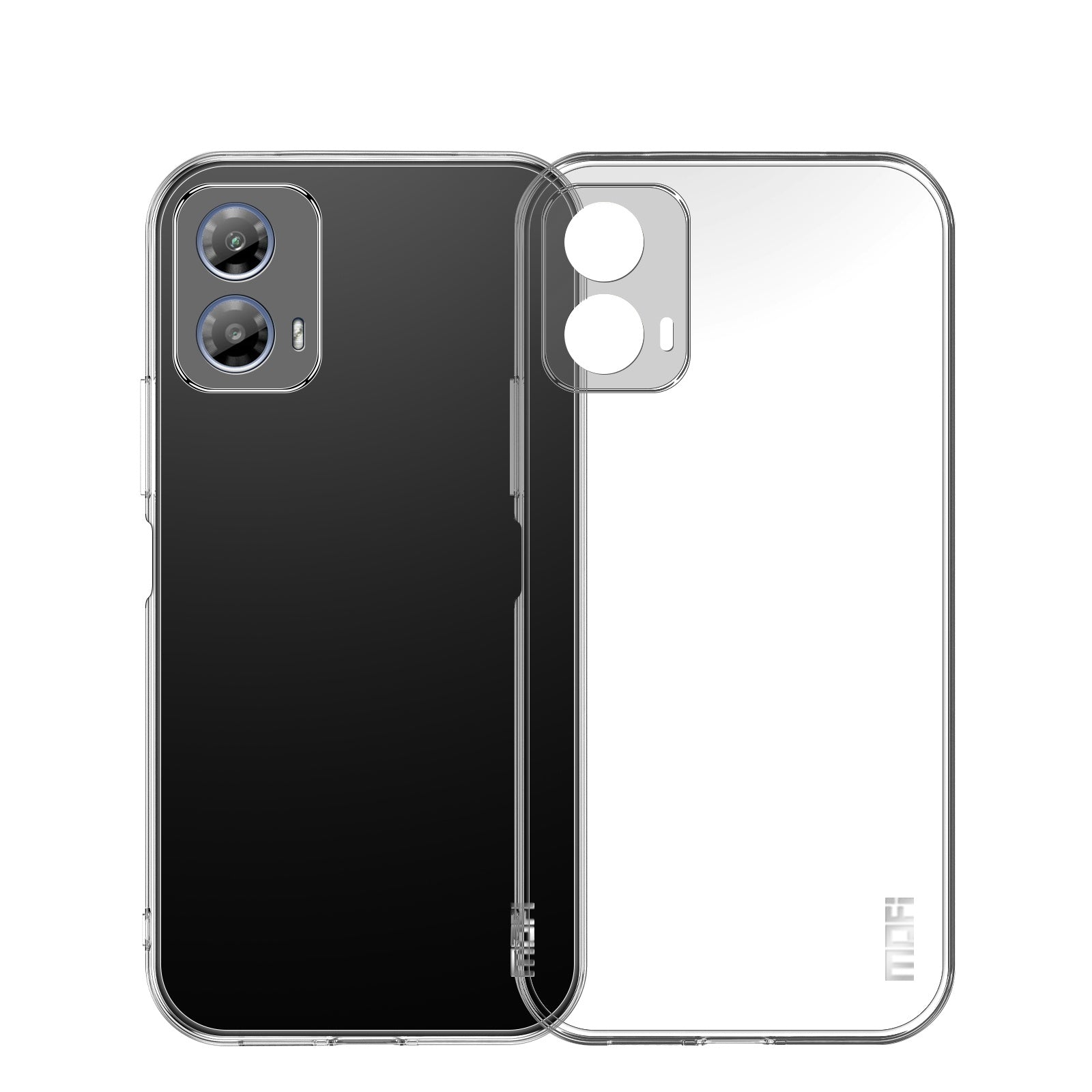 For Motorola Moto G35 5G Clear Phone Case MOFI Ultra-Thin TPU Phone Back Cover - Transparent