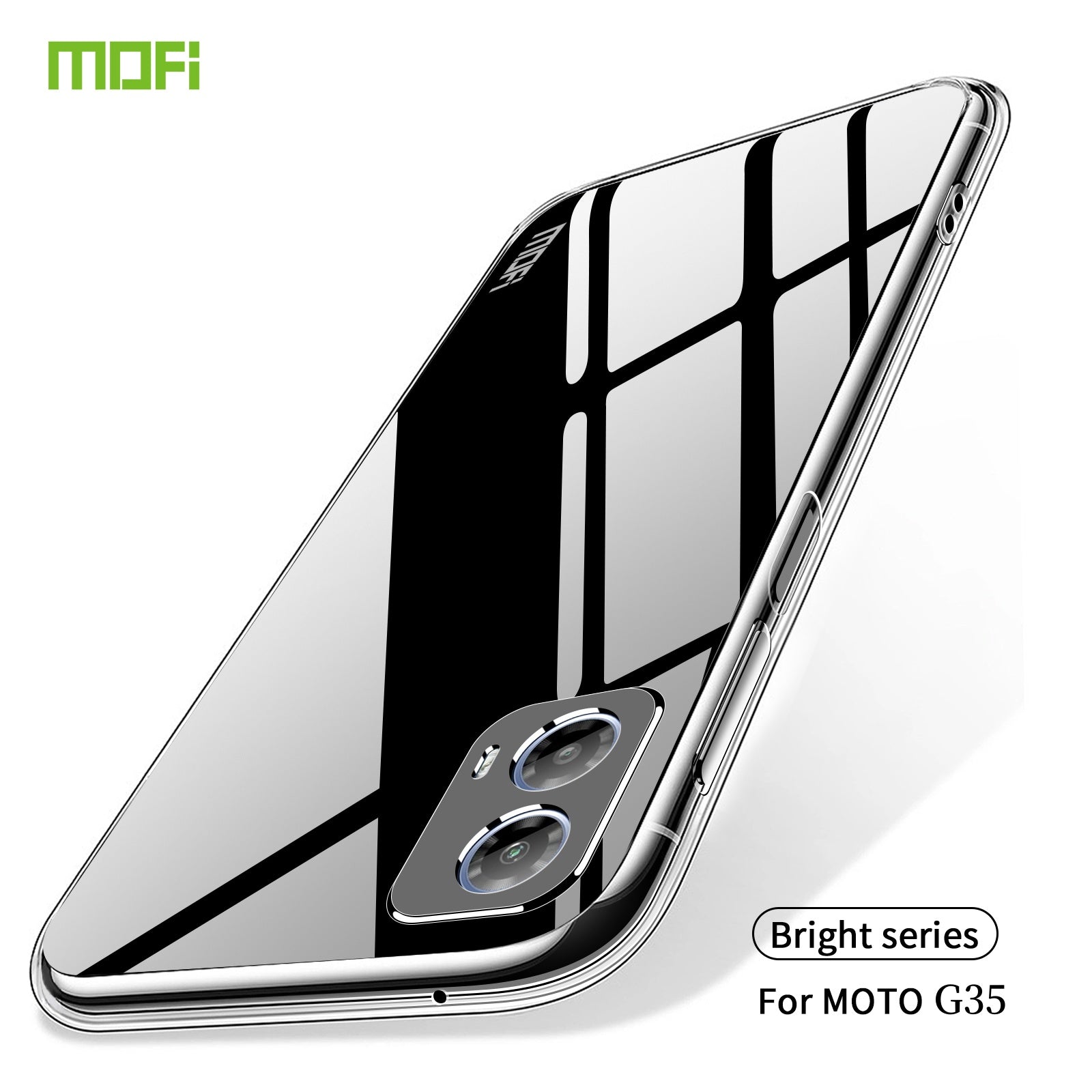 For Motorola Moto G35 5G Clear Phone Case MOFI Ultra-Thin TPU Phone Back Cover - Transparent