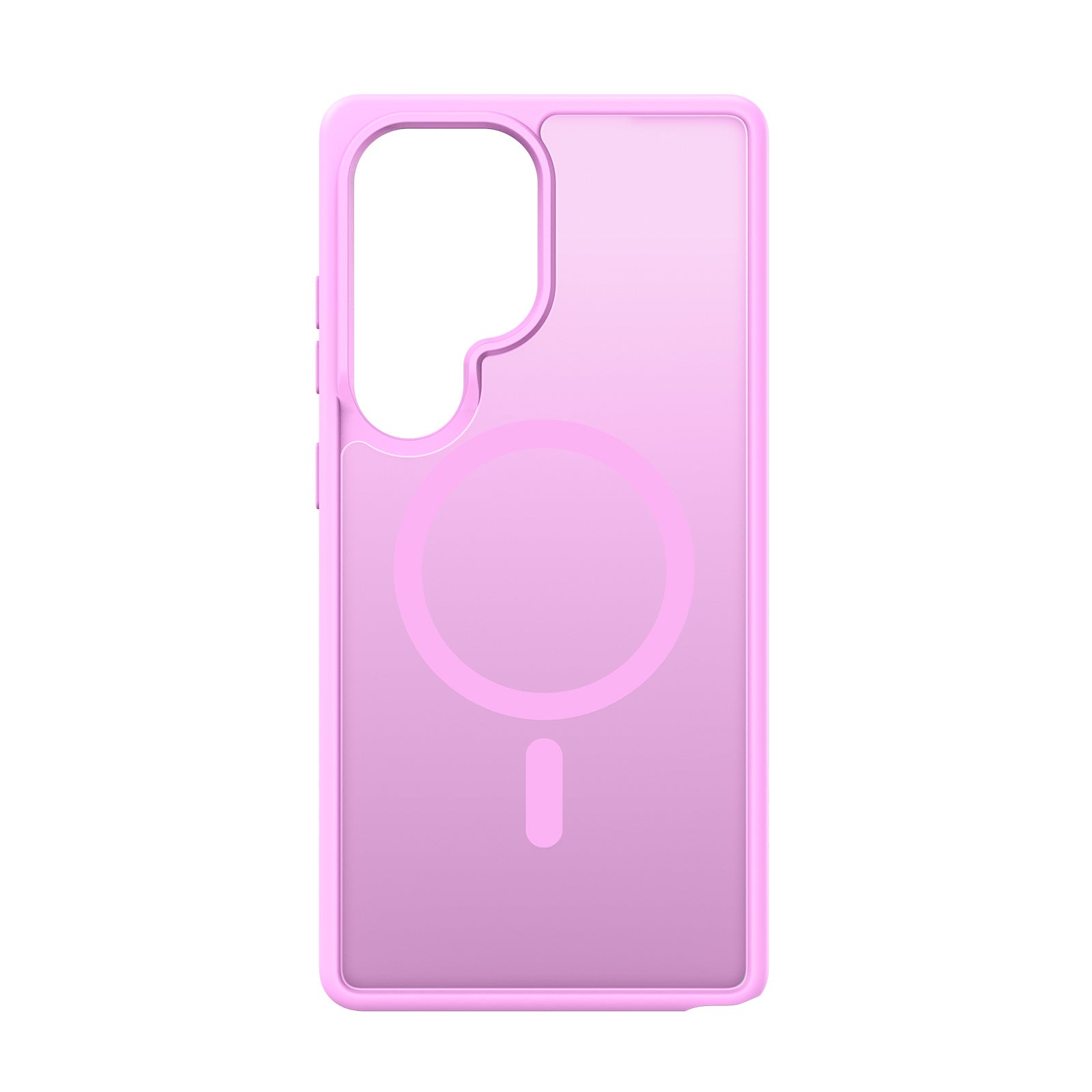 For Samsung Galaxy S25 Ultra Case DUX DUCIS Yind Series Matte Case Compatible with MagSafe PC+TPU Phone Cover - Rose Pink