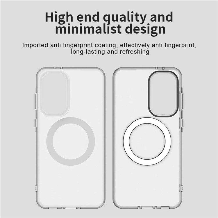 For Samsung Galaxy A36 5G / A56 5G Case Compatible with MagSafe PC+TPU+PET Anti-Drop Phone Cover - White