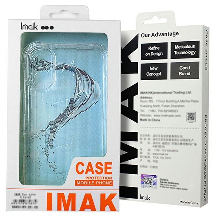 IMAK For Google Pixel 9 Pro / Pixel 9 Clear Case Compatible with MagSafe Shockproof PC+TPU Phone Cover