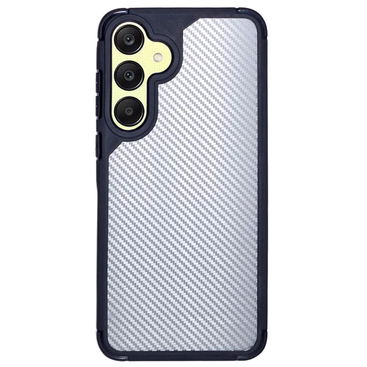 For Samsung Galaxy A25 5G (Global) (161.0 x 76.5 x 8.3mm) Case Carbon Fiber Texture TPU+PC Phone Cover