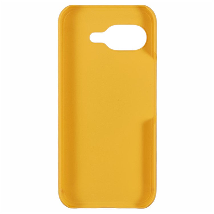 For Google Pixel 9a Case Hard PC Frosted Minimalist Phone Cover - Yellow