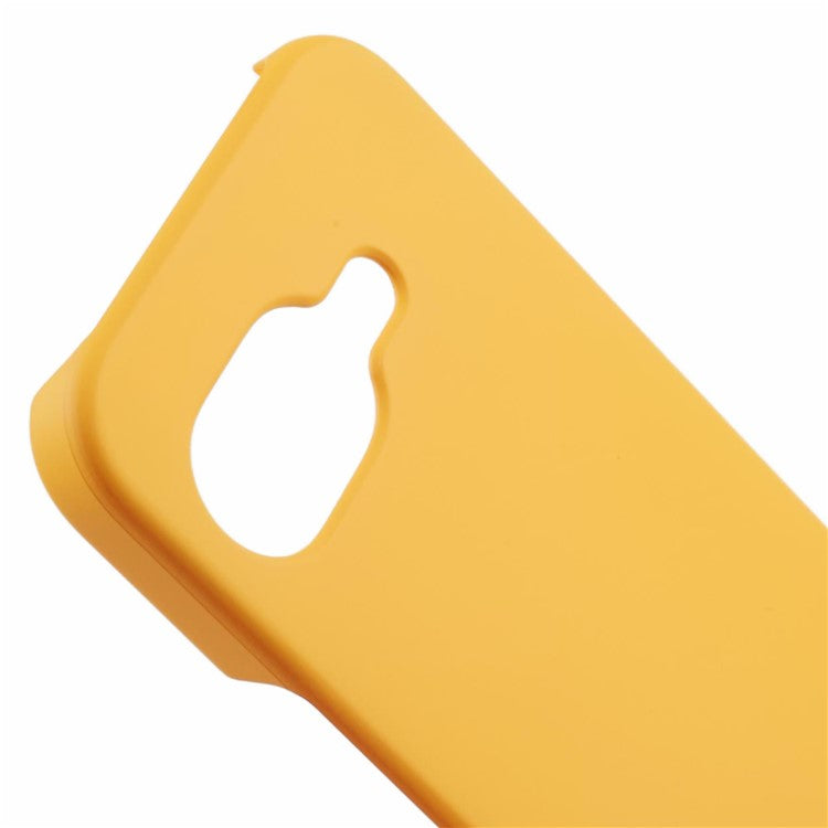 For Google Pixel 9a Case Hard PC Frosted Minimalist Phone Cover - Yellow