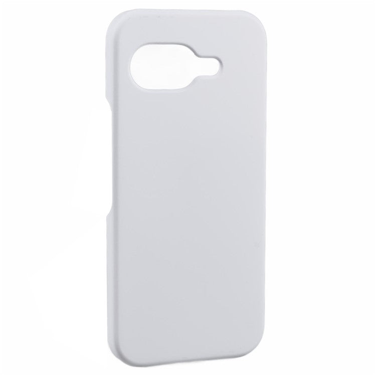 For Google Pixel 9a Case Hard PC Frosted Minimalist Phone Cover - White