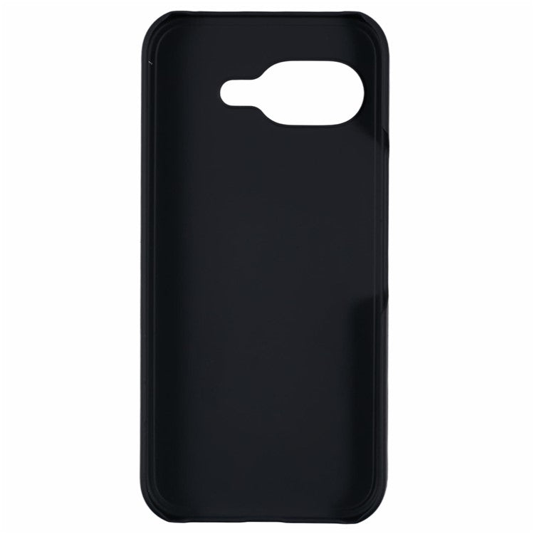 For Google Pixel 9a Case Hard PC Frosted Minimalist Phone Cover - Black