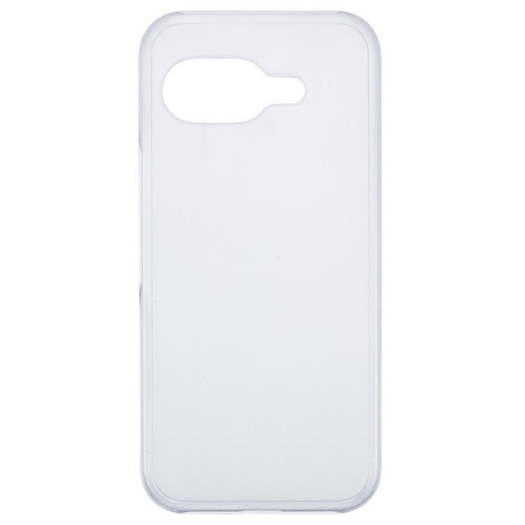 For Google Pixel 9a Case Hard PC Frosted Minimalist Phone Cover - Transparent