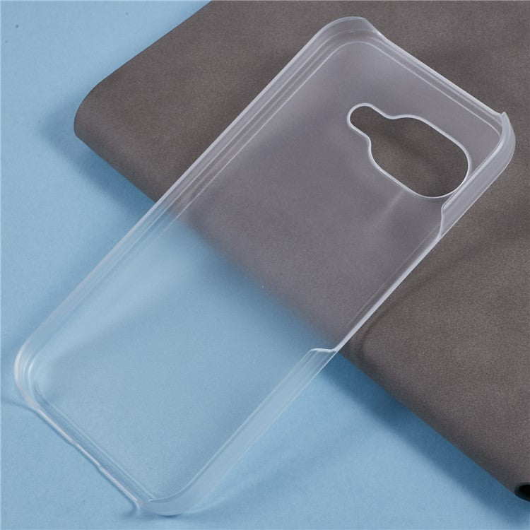 For Google Pixel 9a Case Hard PC Frosted Minimalist Phone Cover - Transparent