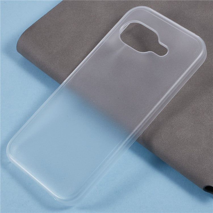 For Google Pixel 9a Case Hard PC Frosted Minimalist Phone Cover - Transparent