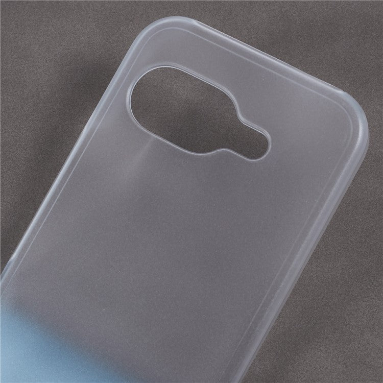 For Google Pixel 9a Case Hard PC Frosted Minimalist Phone Cover - Transparent