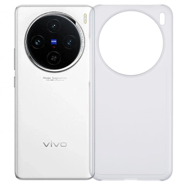 For vivo X200 5G Case Hard PC Frosted Minimalist Phone Cover - Transparent