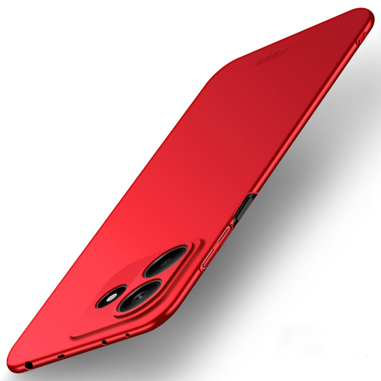 For Xiaomi Redmi Note 14 5G MOFI Shield Matte Series  Case Ultra Slim PC Protective Cover - Red