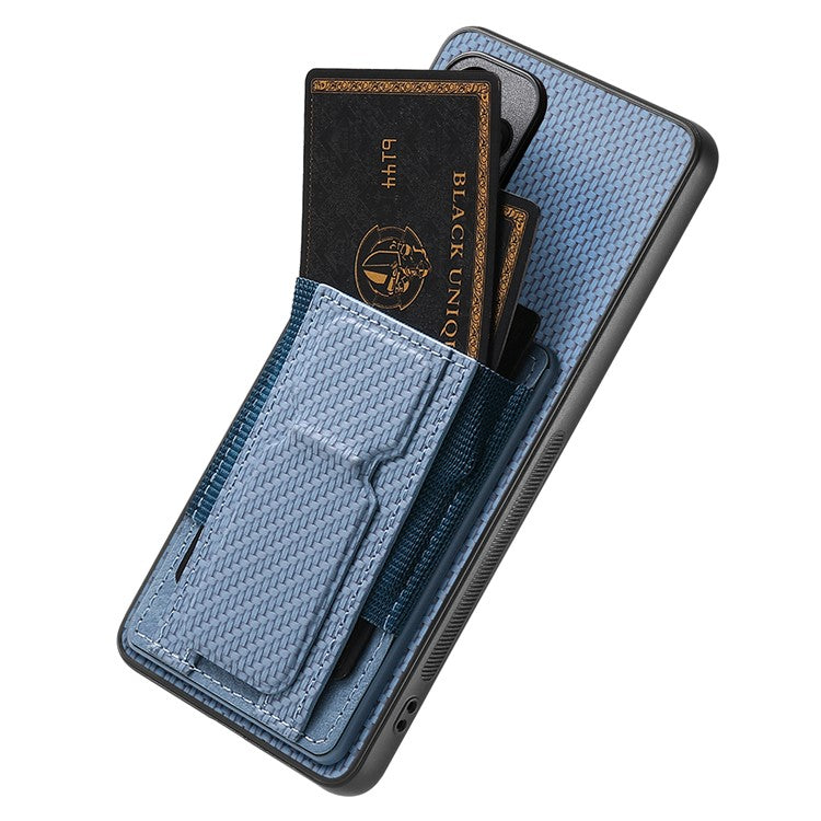 Phone Case For Xiaomi Redmi 14C 4G / 14R 5G / Poco C75 4G Leather Back Cover with Kickstand Card Holder - Blue