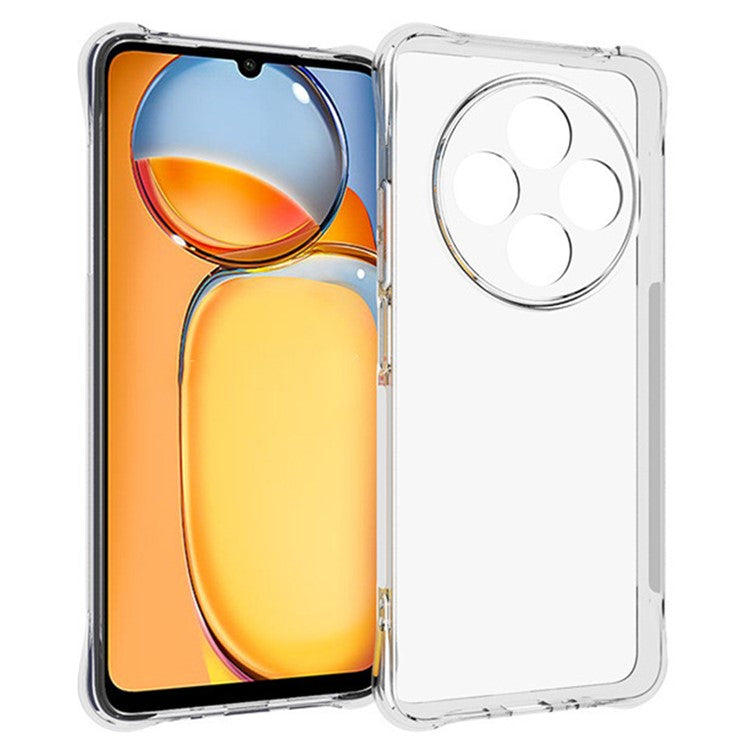 WANLONFENG WL Series For Xiaomi Poco C75 4G / Redmi 14C 4G / 14R 5G TPU Case 2.0mm Phone Cover with Tempered Glass Film