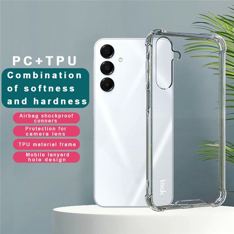 IMAK For Samsung Galaxy A16 5G / 4G PC+TPU Shockproof Clear Phone Cover