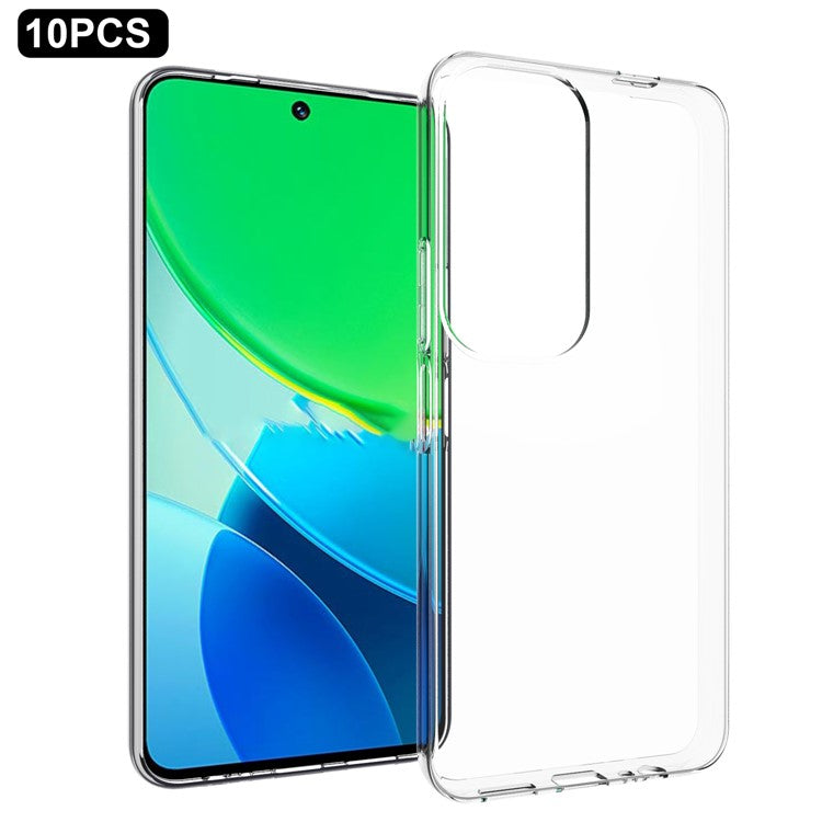 10Pcs / Pack For vivo Y19s 4G Clear Case Watermark-Free TPU Protective Cover