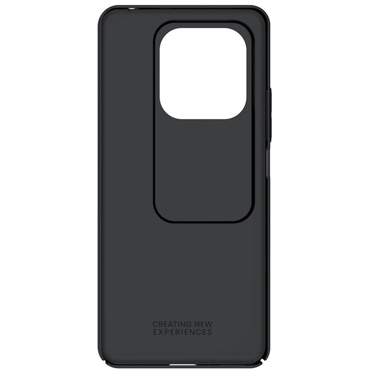 NILLKIN Camshield for Xiaomi Redmi Note 14 5G / 14 4G Case Hard PC Twill Texture Phone Cover with Slide Camera Lid - Black