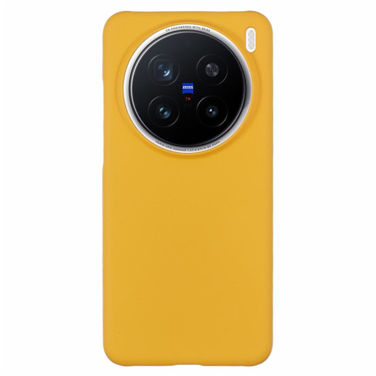 For vivo X200 Pro 5G Case Hard PC Frosted Minimalist Phone Cover - Yellow