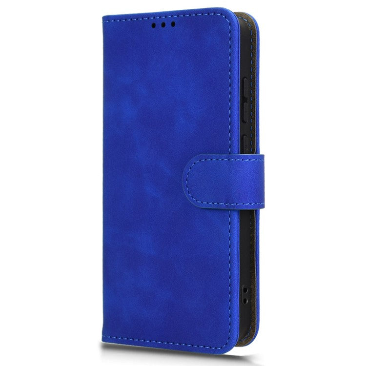 For vivo X200 5G Leather Case Skin-Feel Anti-Drop Wallet Flip Phone Cover - Blue