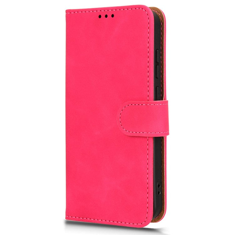 For vivo X200 5G Leather Case Skin-Feel Anti-Drop Wallet Flip Phone Cover - Rose