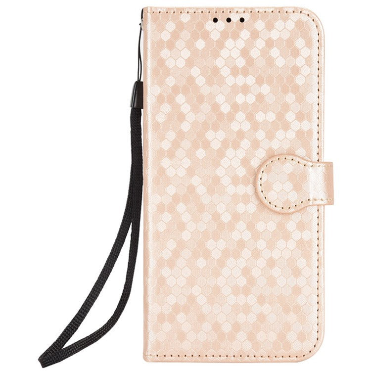 For vivo X200 5G Wallet Case Dot Pattern Imprint PU Leather Phone Cover - Rose Gold