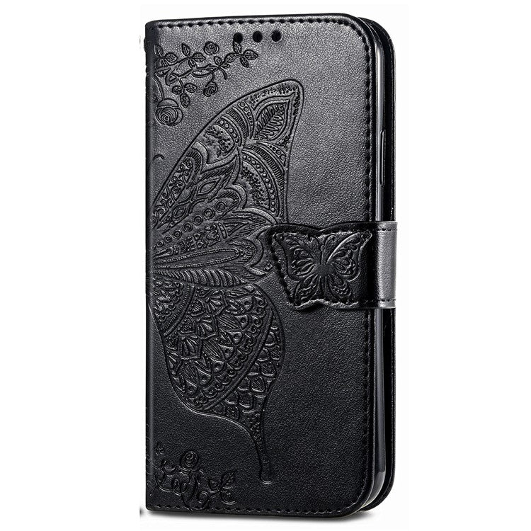 For vivo T3 Ultra 5G Case PU Leather Wallet Phone Cover Butterfly Pattern - Black