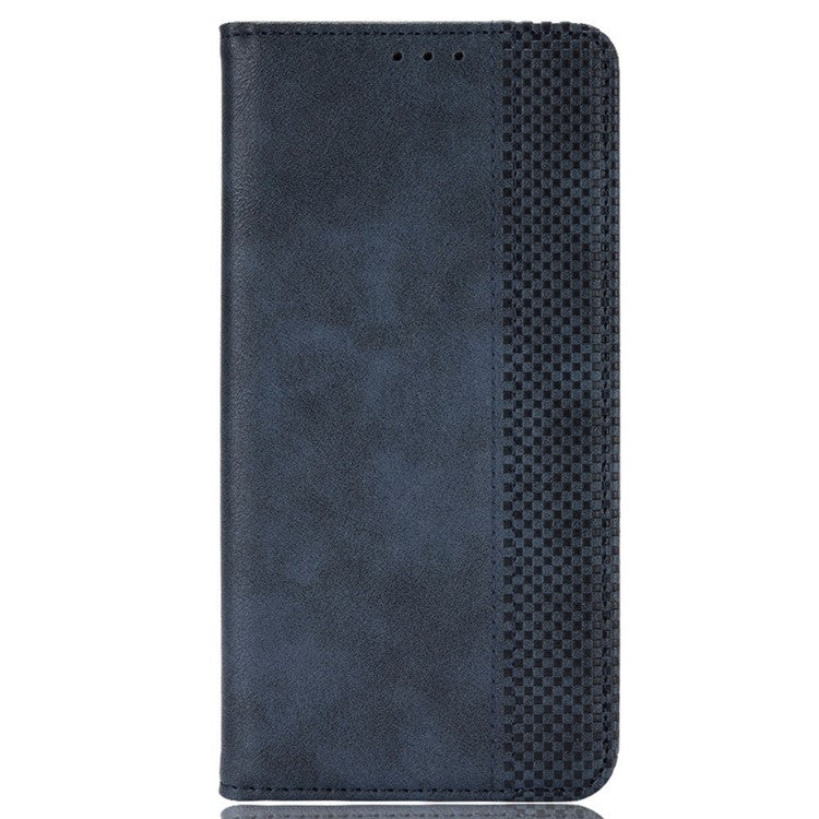 For vivo X200 Pro 5G Leather Case Wallet Stand Retro Texture Phone Cover - Blue