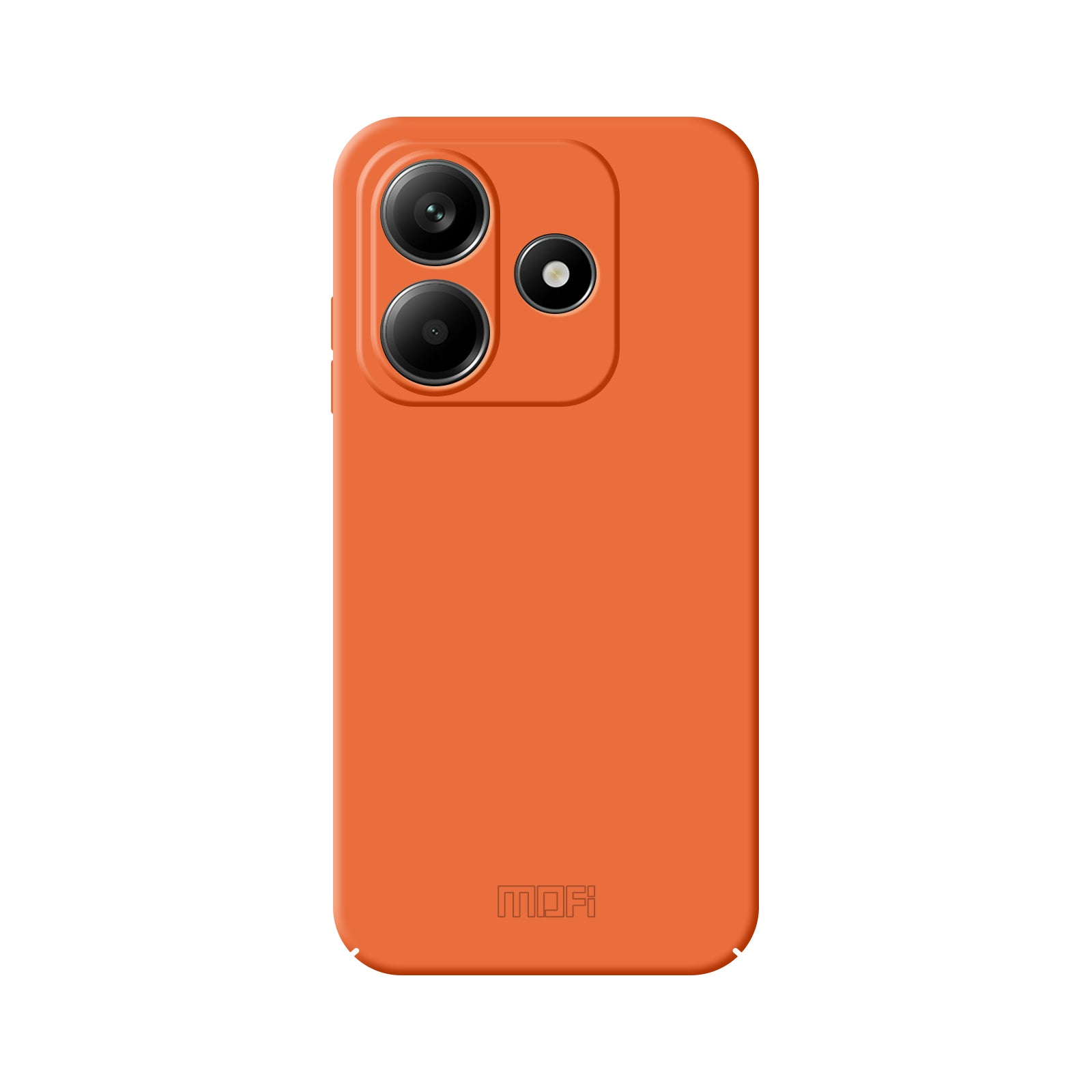 For Xiaomi Redmi Note 14 5G MOFI JK Qin Series Skin-Touch Matte Phone Case Acrylic+TPU Shockproof Cover - Orange