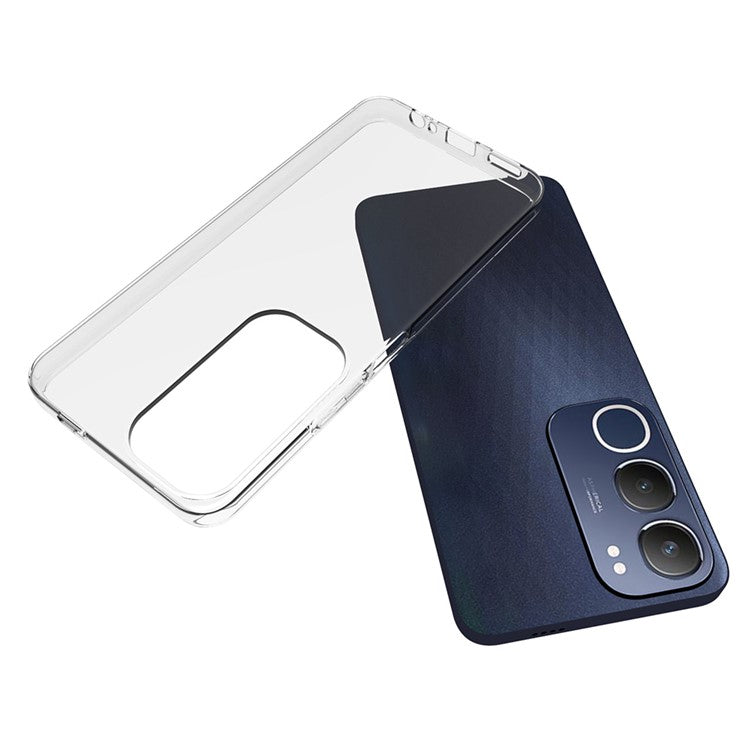 For vivo Y19s 4G Clear Phone Case Watermark-Resistant TPU Back Cover