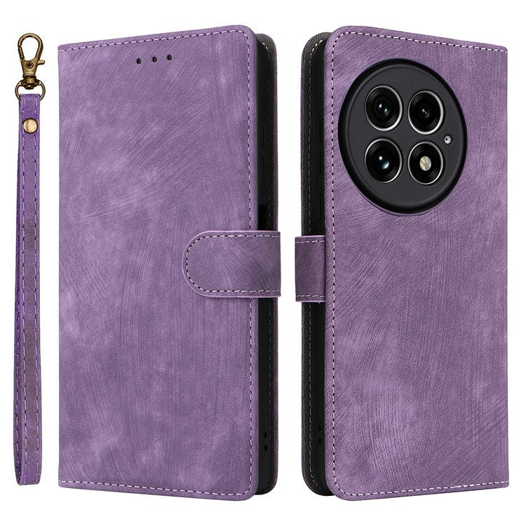 For OnePlus 13 Wallet Phone Case RFID Blocking PU Leather Flip Cover Stand View - Purple