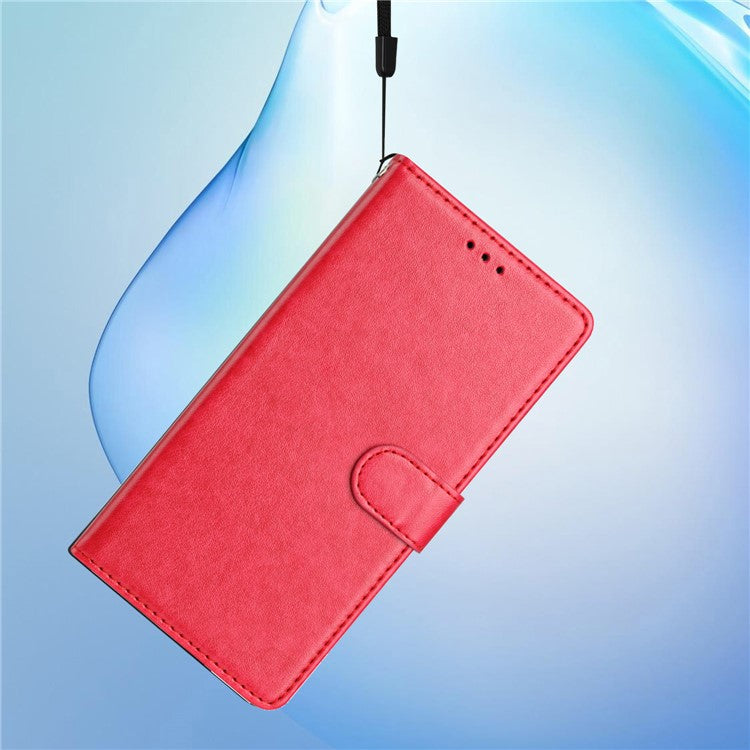 For Google Pixel 9a Leather Case Wallet Stand Phone Cover with Handy Strap - Rose