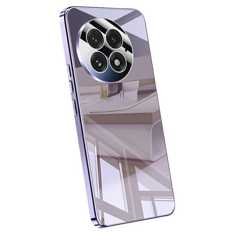 For OnePlus 13 Case Electroplating PC Phone Back Cover with Camera Lens Protector - Purple