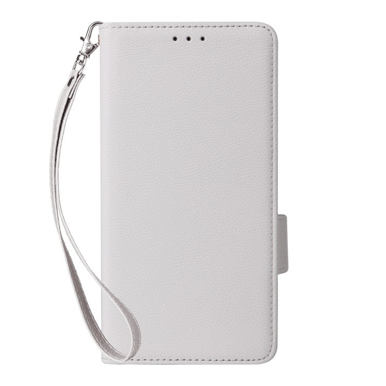 For vivo V40e 5G / iQOO Z9s 5G Case Litchi Texture PU Leather Wallet Flip Phone Cover - White