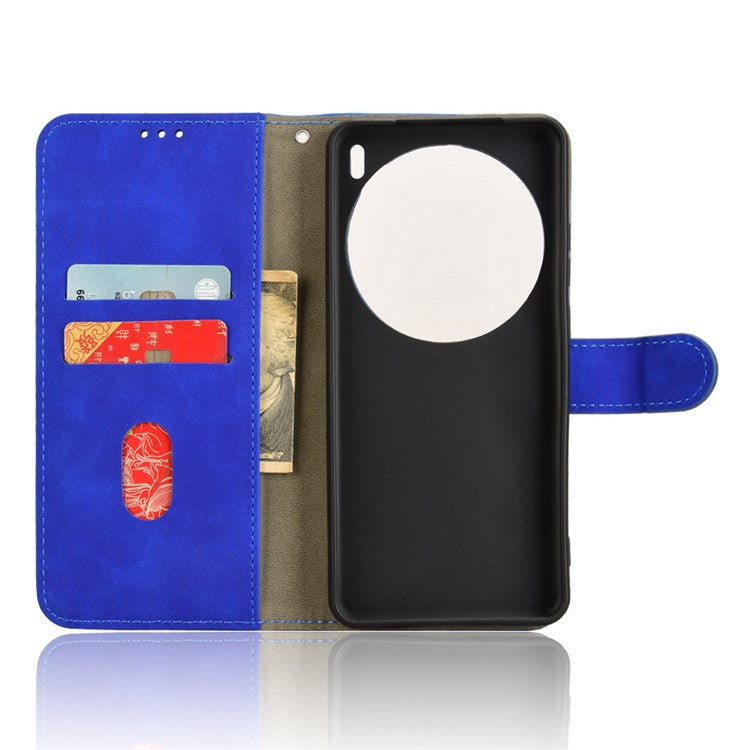 For vivo X200 Pro 5G Leather Case Skin-Feel Anti-Drop Wallet Flip Phone Cover - Blue