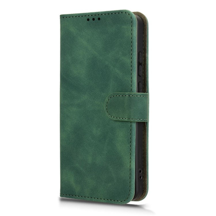 For vivo X200 Pro 5G Leather Case Skin-Feel Anti-Drop Wallet Flip Phone Cover - Green