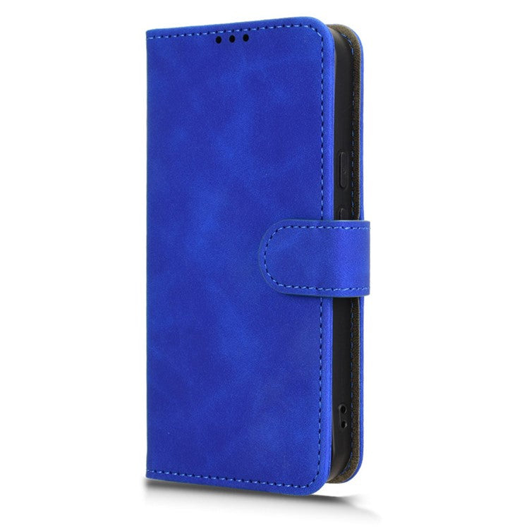 For Google Pixel 9a Leather Case Skin-Feel Anti-Drop Wallet Flip Phone Cover - Blue