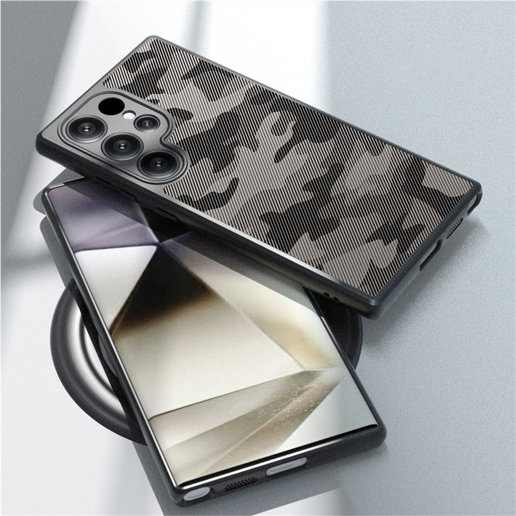 IBMRS For Samsung Galaxy S25 Ultra Case TPU + PC Heavy Duty Shockproof Phone Cover Camera Protection - Artistic Camouflage