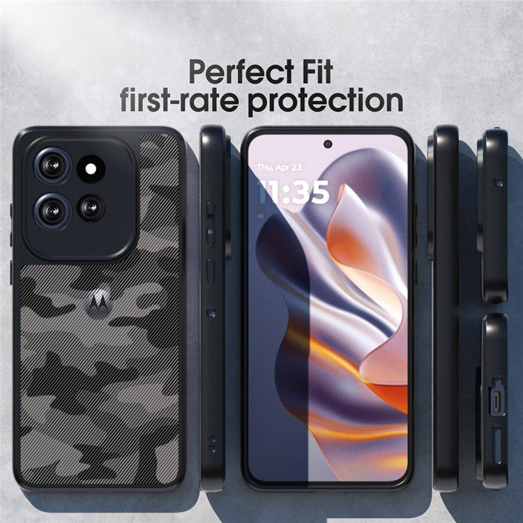 IBMRS For Motorola Edge 50 Neo 5G / S50 5G Case TPU + PC Heavy Duty Shockproof Phone Cover Camera Protection - Artistic Camouflage