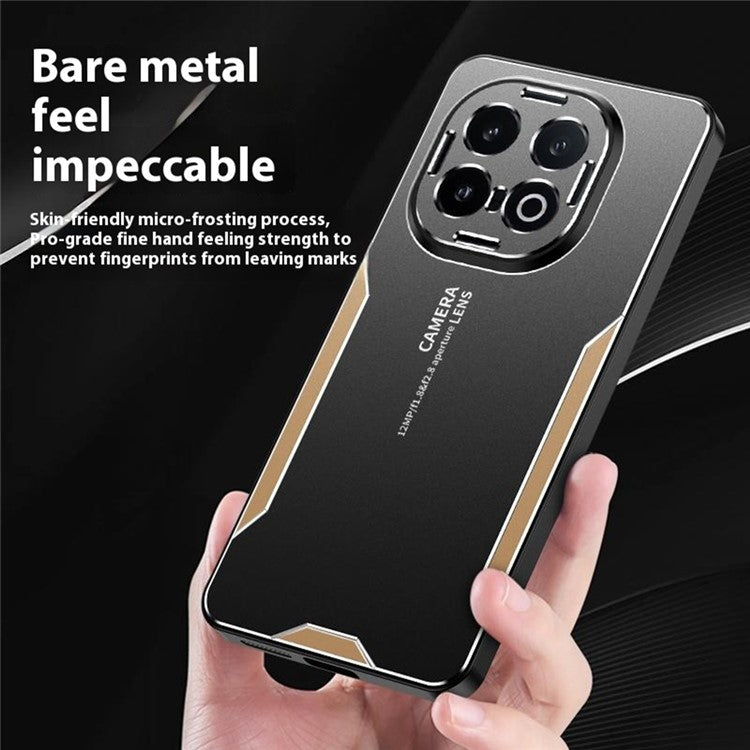 For vivo iQOO 13 5G Phone Case Aluminium Alloy TPU PC Back Cover - Gold