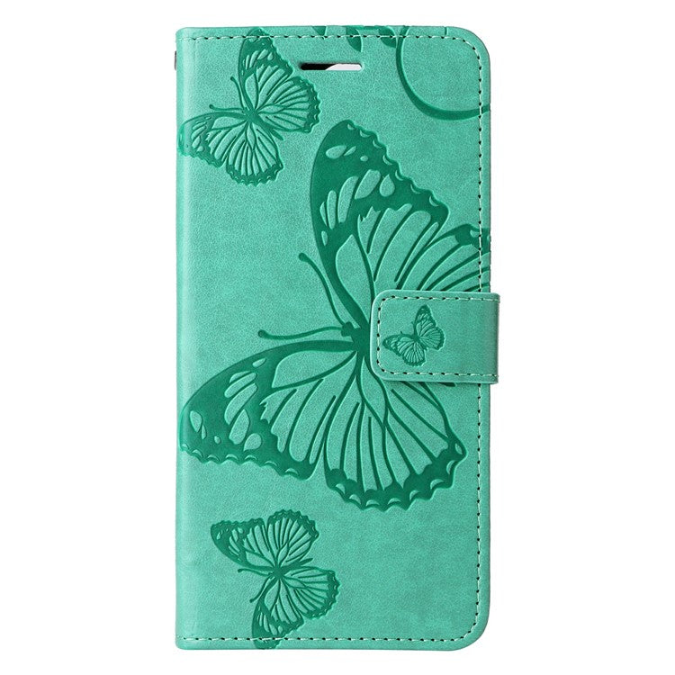 For Google Pixel 9a Case Butterfly Leather Phone Cover  - Green