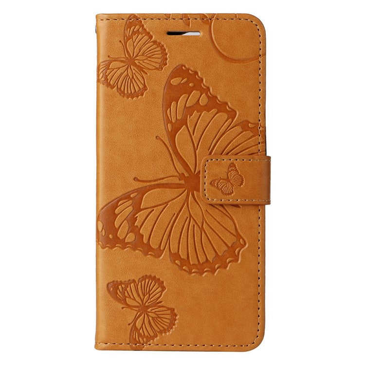 For Google Pixel 9a Case Butterfly Leather Phone Cover  - Yellow