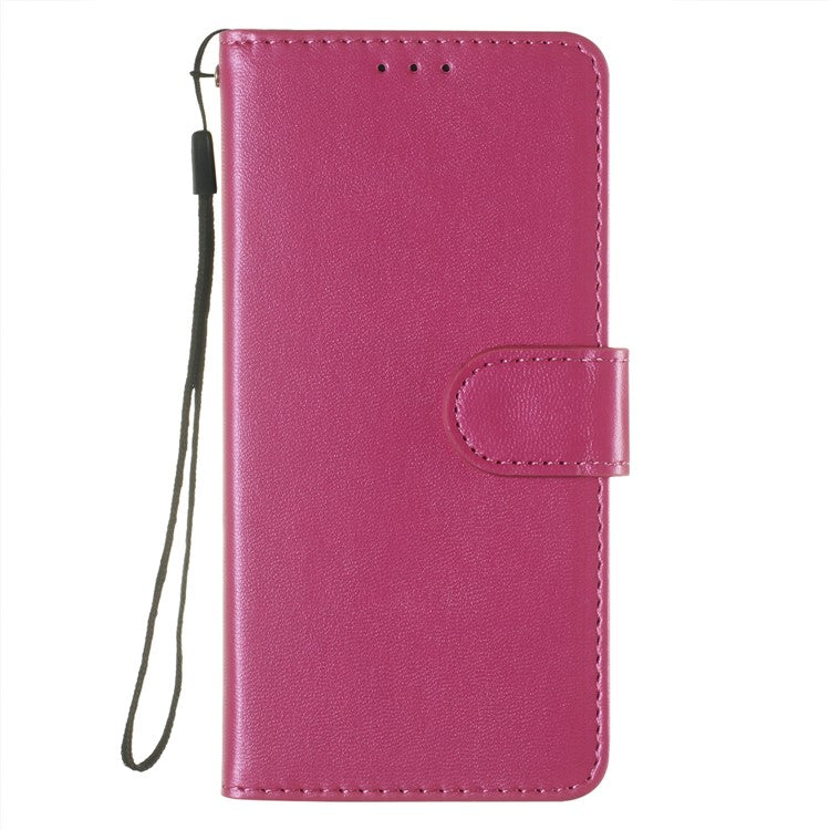 For Google Pixel 9a Case with Card Holder PU Leather Flip Wallet Phone Cover - Rose