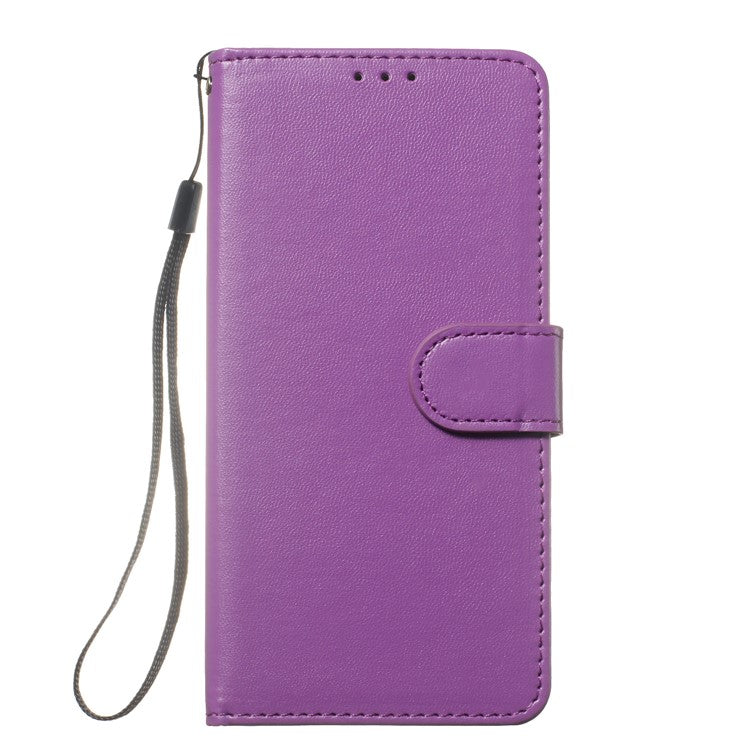 For Google Pixel 9a Case with Card Holder PU Leather Flip Wallet Phone Cover - Purple