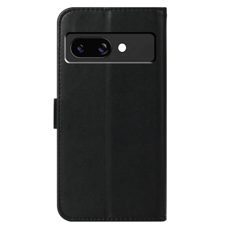 For Google Pixel 9a Case with Card Holder PU Leather Flip Wallet Phone Cover - Black