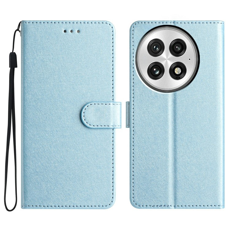 For OnePlus 13 Wallet Case Leather Folio Phone Cover Magnetic Clasp - Sky Blue